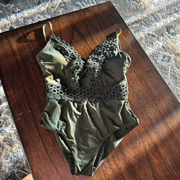 Moss Green Kona Sol Swimsuit Medium - Picture 1 of 4